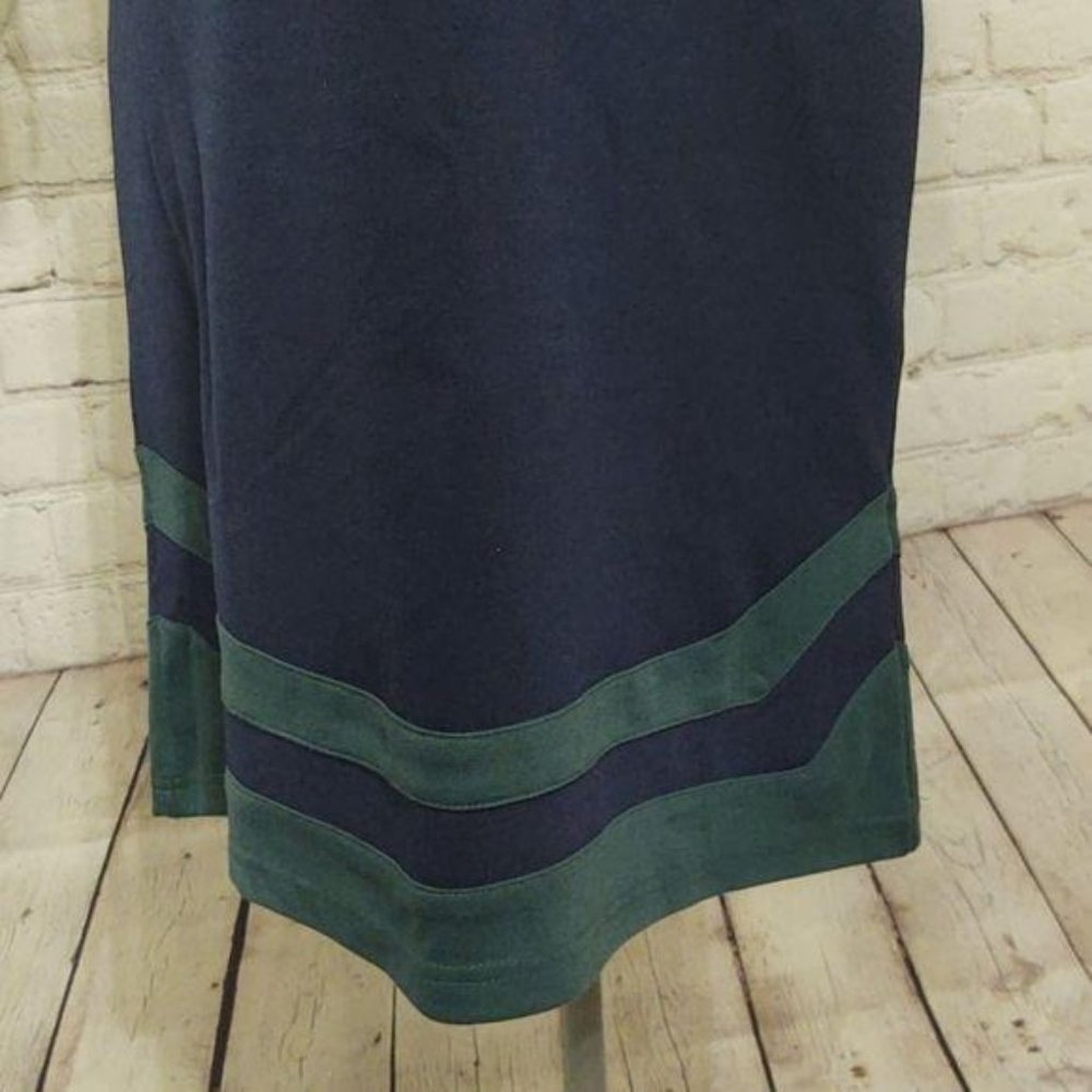 Vfish Navy Blue & Hunter Green 3/4 Dress - Picture 5 of 7